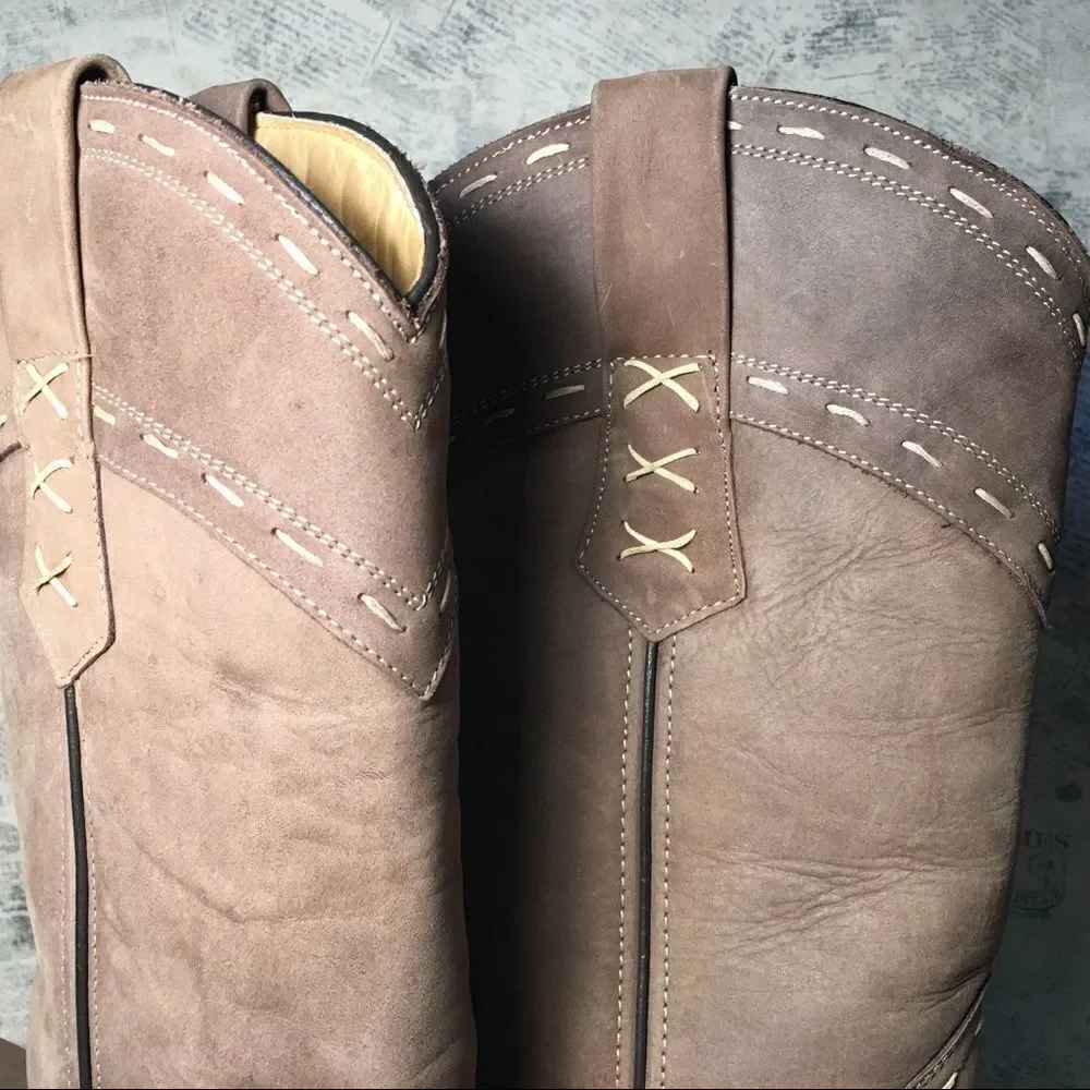 Denver Boots Genuine Cow Leather Ankle Boots Brown Casual Comfort Booties